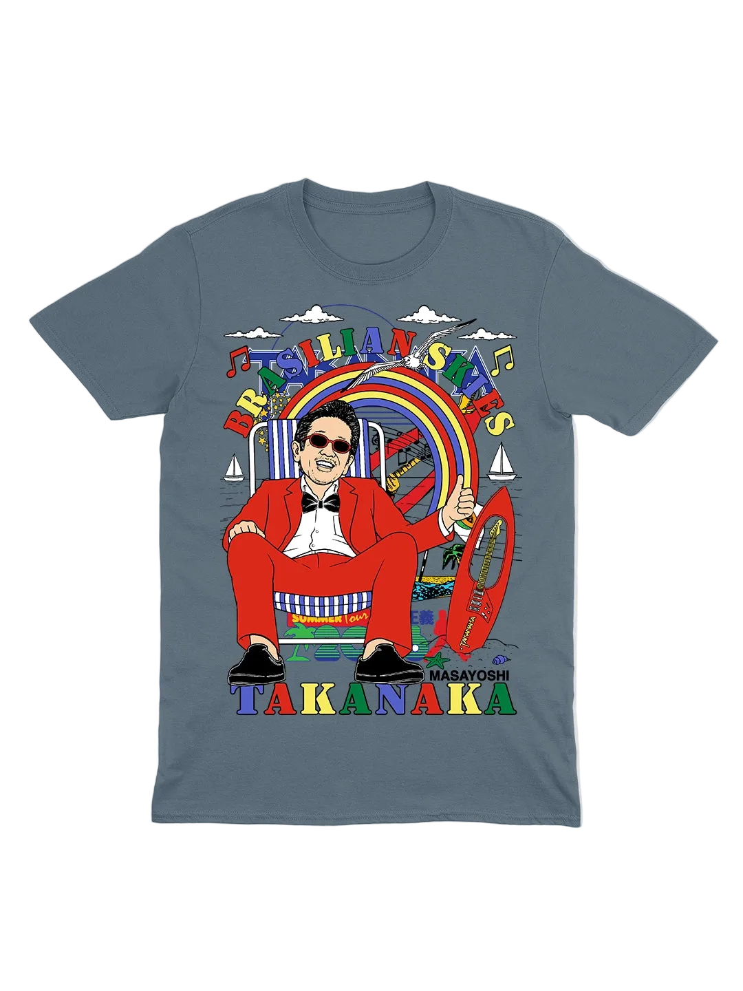 Double Wonderful - フェイデッドインディゴカラーＴシャツ